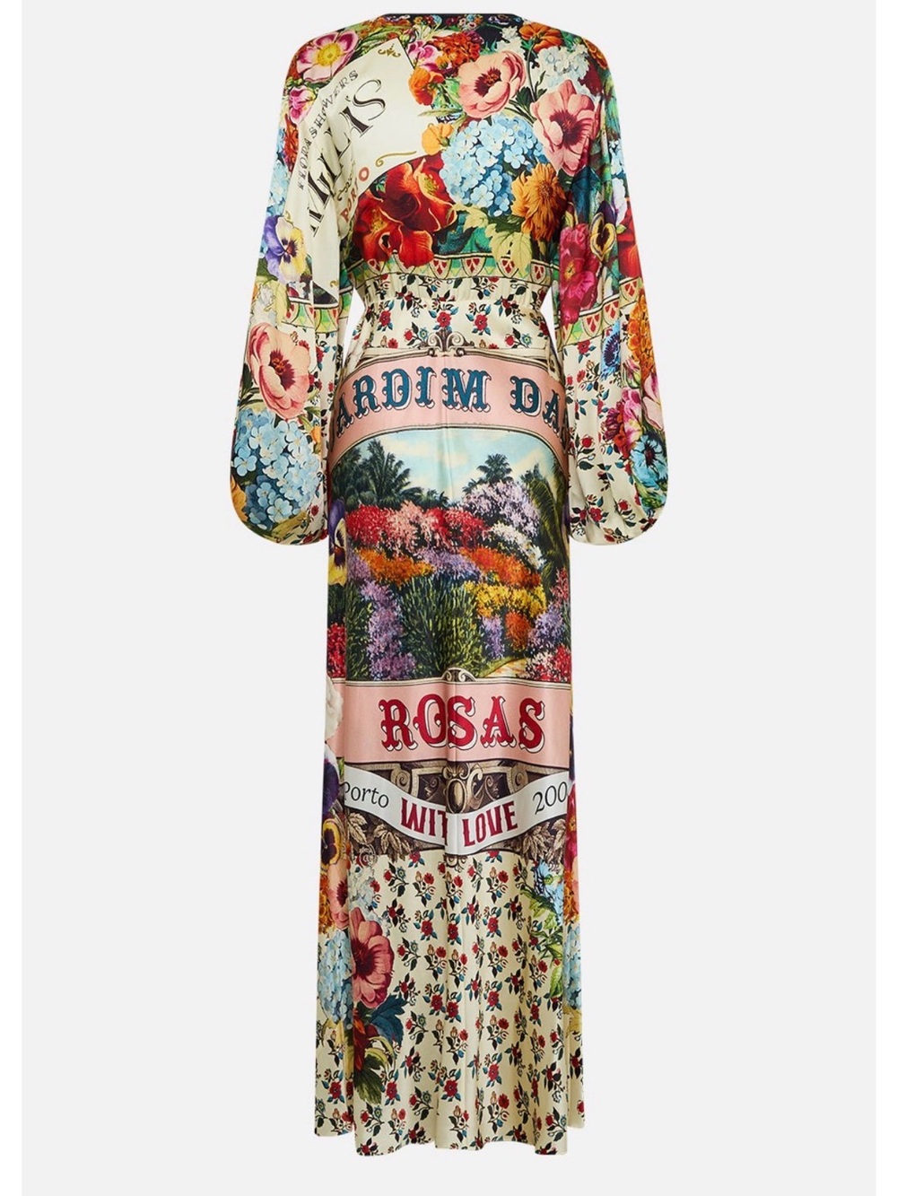 Camila Aromatic Amor Floral Printed Tie-Front Maxi Dress - Picture 2 of 8